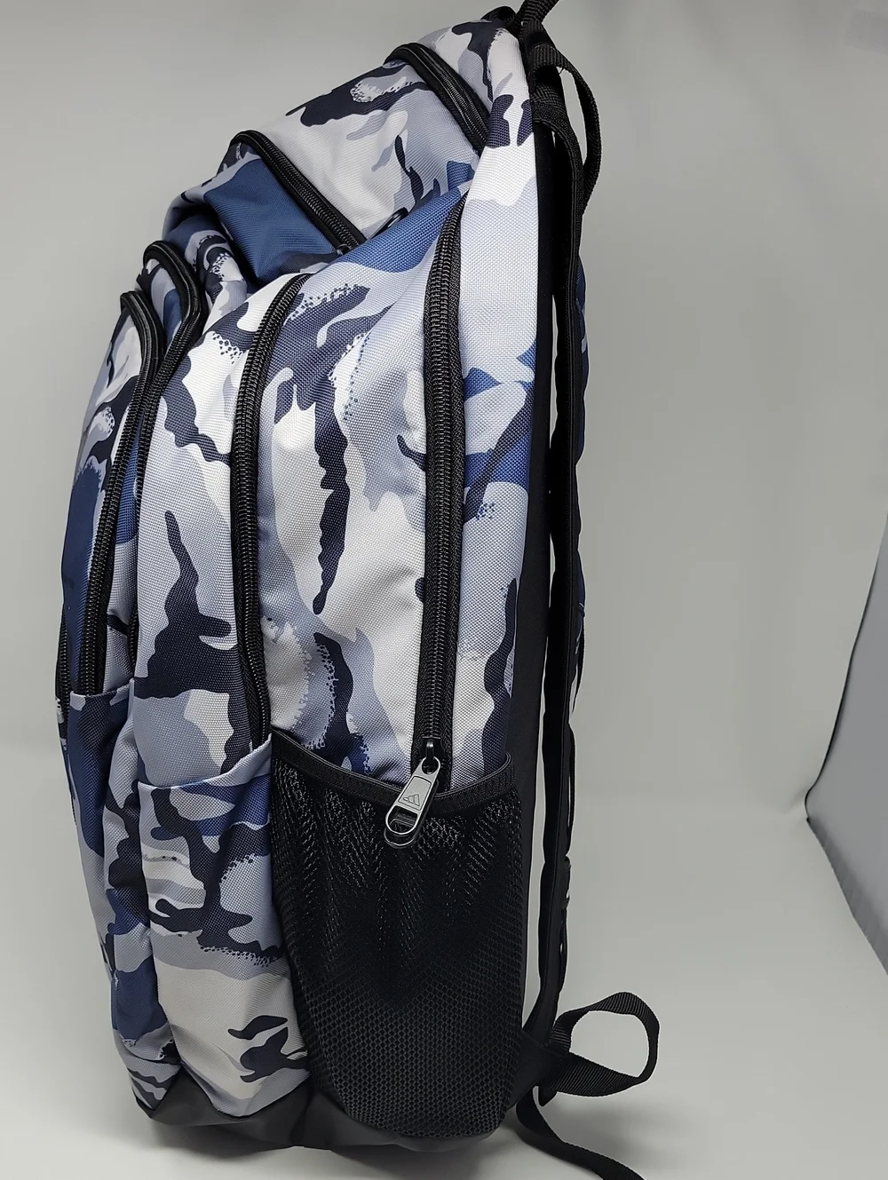 adidas Men’s Blue and Gray Camo Backpack Primetime
